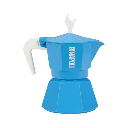 Mokavit SSC Napoli Italiaans koffiezetapparaat – 3 kopjes – Geschikt voor alle kookplaten – Officiële Napoli-editie