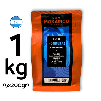 Mokarico Honduras Italian Coffee Beans – 100% Single Origin Arabica – 200 gr