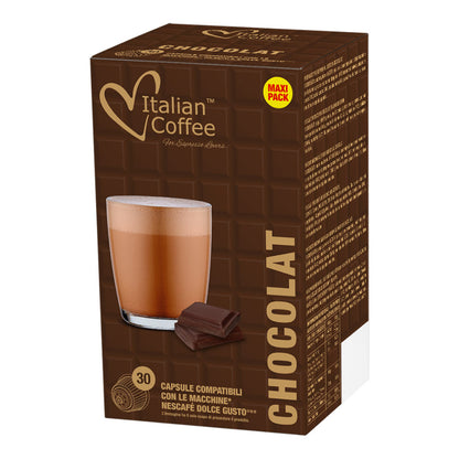 XL Pack - Chocolate capsules compatible with Dolce Gusto – Italian Coffee – 30 capsules