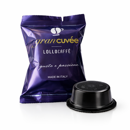 100 pcs Lollo Caffè Gran Cuvée – Capsules compatibles Lavazza A Modo Mio ®