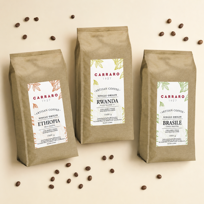 Free Shipping - Carraro Discovery Set - 3 100% Arabica Single Origins