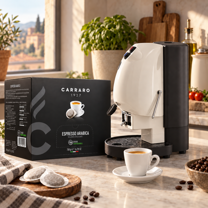 Caffè Carraro Espresso Arabica - 50 dosettes ESE 44 mm - 100 % Arabica