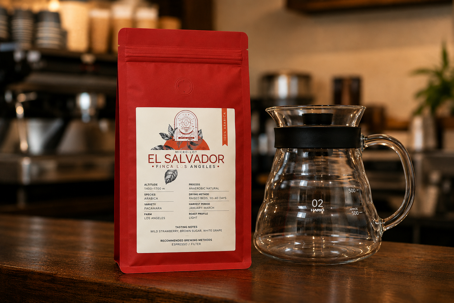 Giovannacci El Salvador Los Angeles - Specialtykoffiebonen 250g
