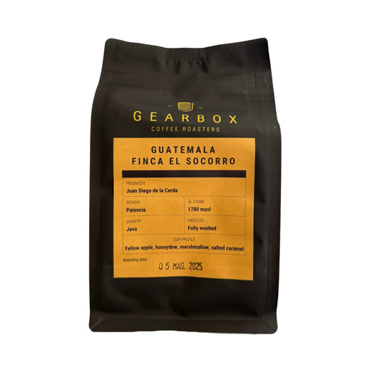 Speciality Coffee - Gearbox Coffee Roasters - Guatemala Finca El Socorro - Gewassen Java - Gebrand in Italië