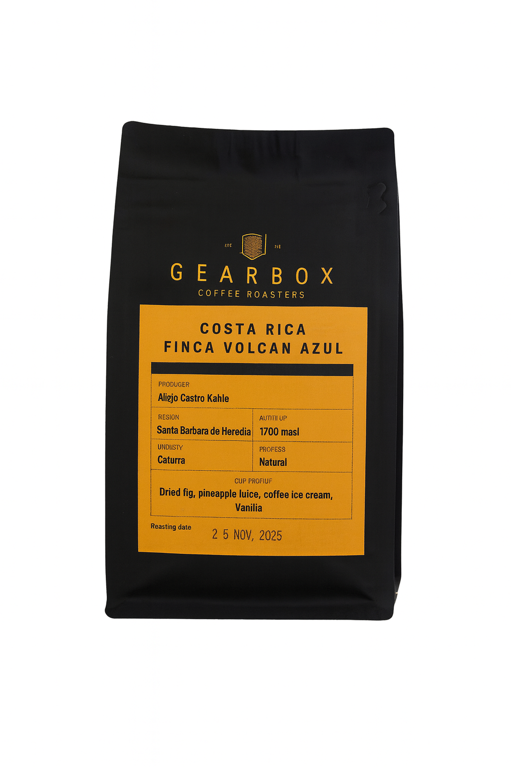 Café de Spécialité - Costa Rica – Finca Volcán Azul (Caturra, Natural) – Omniroast – Gearbox Coffee Roasters