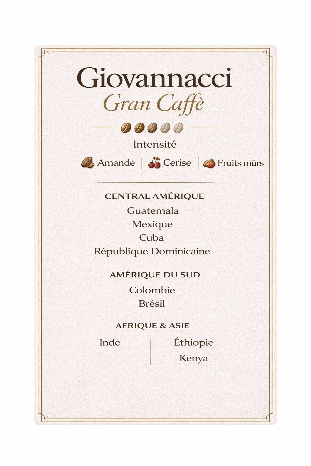 Caffè Giovannacci - Gran Caffè - Koffiebonen 500gr