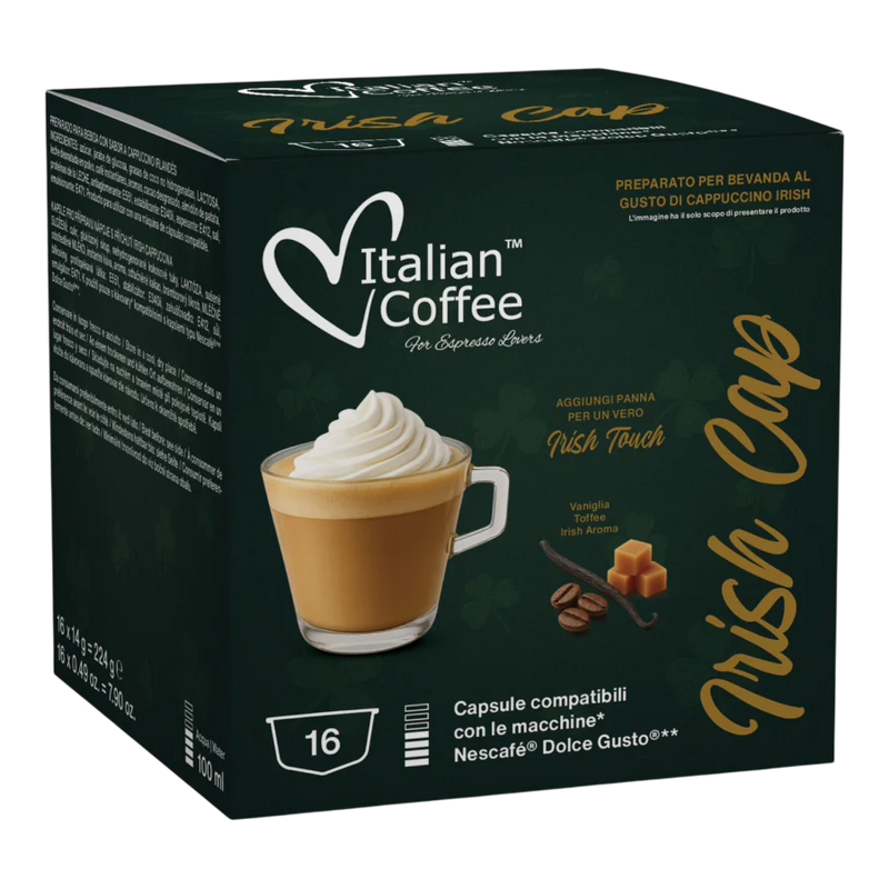 Italian Coffee - Irish Coffee pour Dolce Gusto ® - 16 Capsules