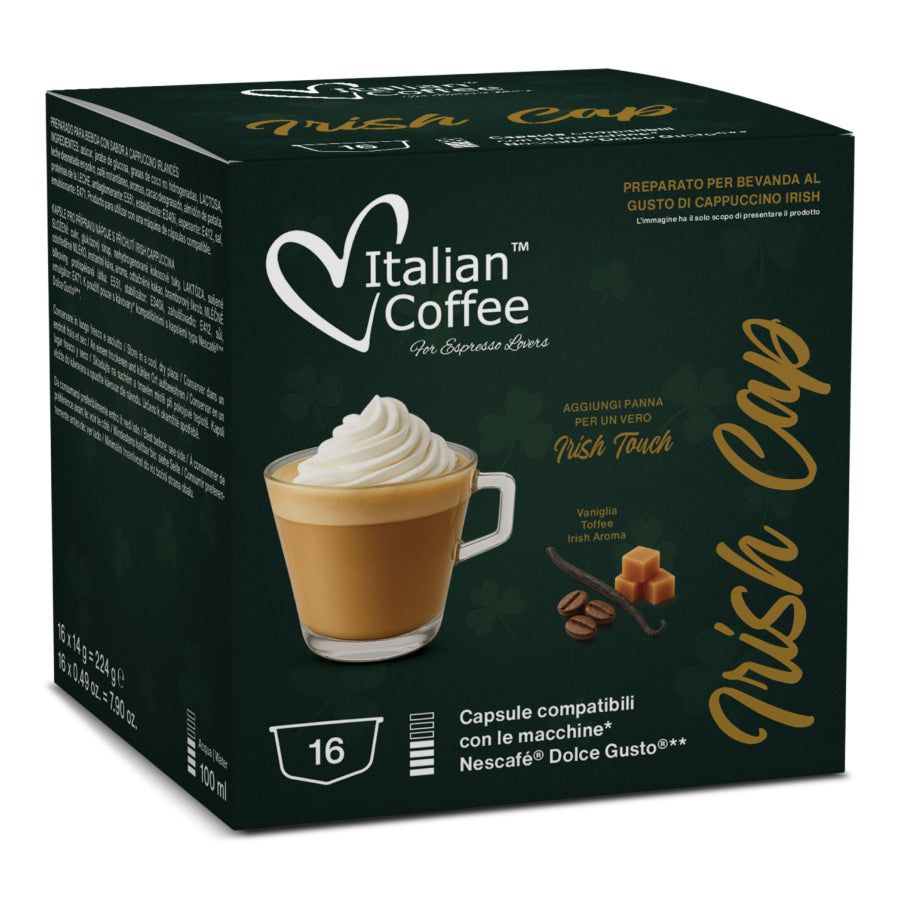 Italian Coffee - Irish Coffee pour Dolce Gusto ® - 16 Capsules