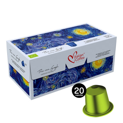 Compatibele Nespresso Capsules Van Gogh Espresso Intenso Biologisch – Italian Coffee – 20 stuks