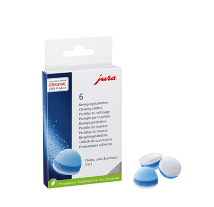 JURA - Pastilles de Nettoyage 3 en 1 - Lot de 6 tablettes