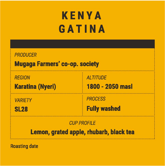 Café de Spécialité en grains - Kenya Gatina –  Omniroast – Gearbox Coffee Roasters