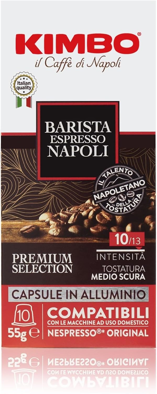 Kimbo Barista Espresso Napoli Capsules Aluminium – Compatible Nespresso® Original