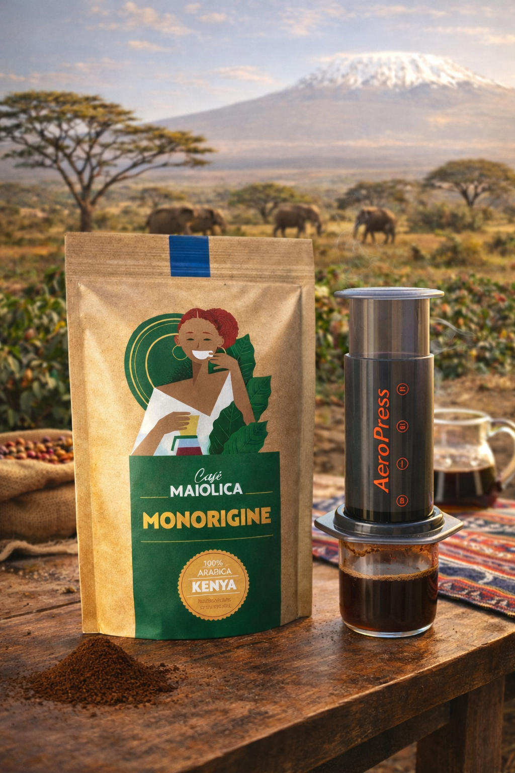 Caffè Maiolica Kenya AA – Single Origin ground coffee from Kenya