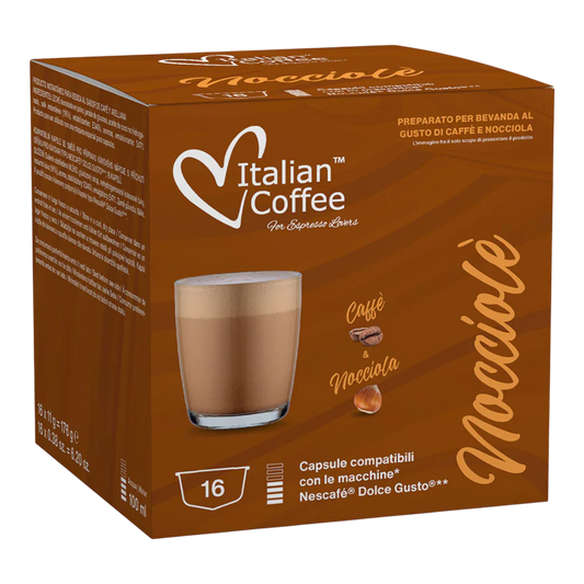 Italian Coffee - Hazelnootkoffie voor Dolce Gusto ® - 16 Koffiecups