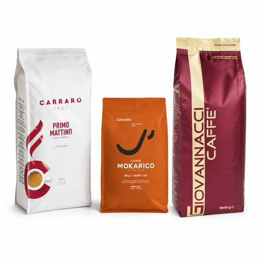 Café en grains - Voyage d'Italie – Giovannacci, Mokarico, Carraro - 2,5 kg