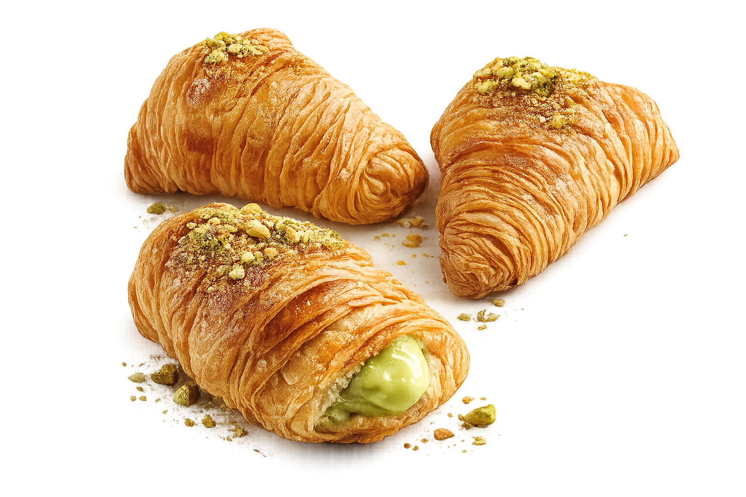 Italiaanse pistache Sfogliatelle 500g | Traditioneel Napolitaans gebak