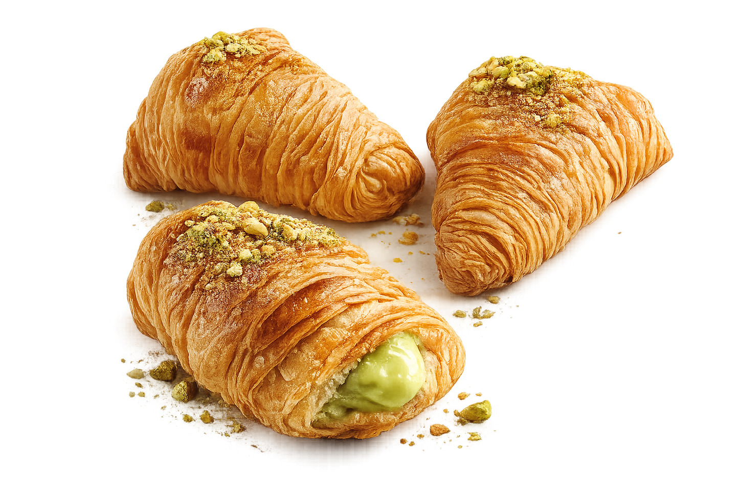Italian Pistachio Sfogliatelle 500g | Traditional Neapolitan Pastry