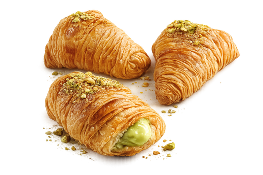 Italiaanse pistache Sfogliatelle 500g | Traditioneel Napolitaans gebak